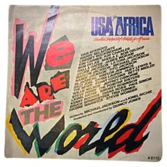 Michael Jackson, Tina Turner, Stevie Wonder Vinyl "We Are the World" - 2Y07