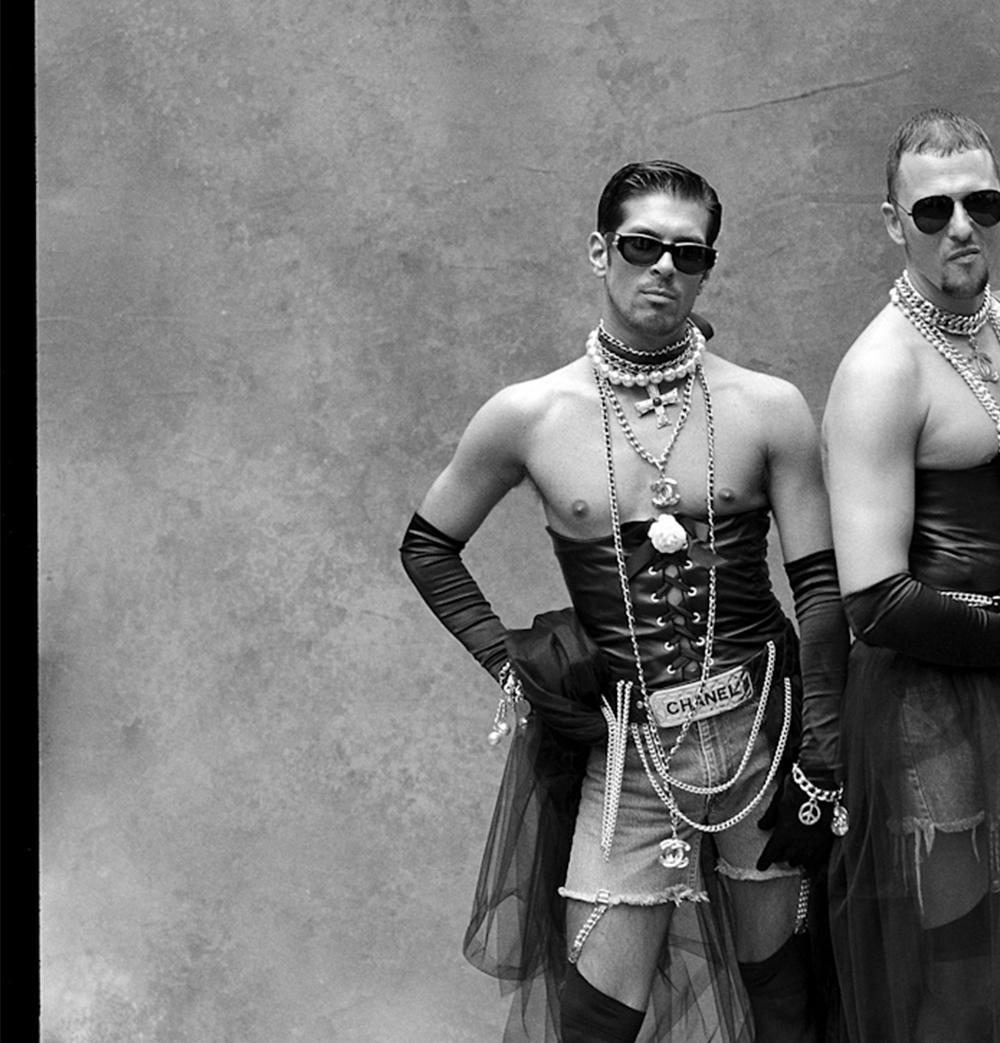 Butch Chanel: John, Robert and Michael, Portrait NYC. Limited edition B&W photo - Photograph by Michael James O’Brien