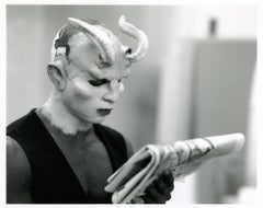 Satiro, Drawing Restraint 7, Matthew Barney Studio, NYC. Fotografia in bianco e nero.
