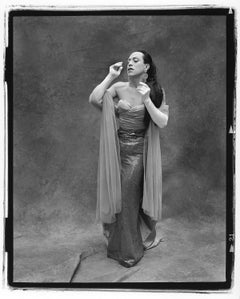 Joey Arias Channeling Billie Holiday, Porträt, NYC. B&W-Foto in limitierter Auflage
