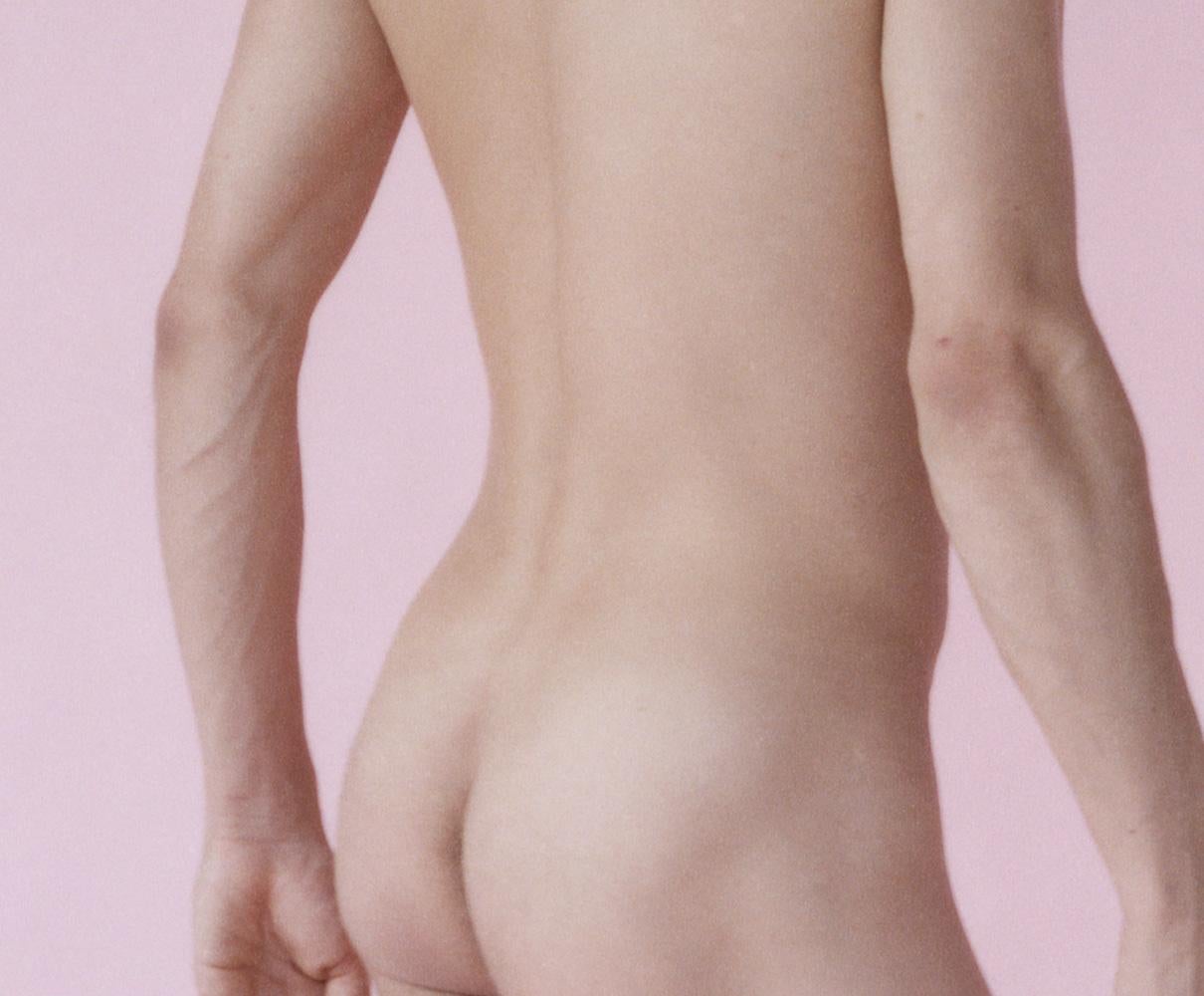 Kouros .04, Back Pink. Nude Photograph Limited Edition  For Sale 1