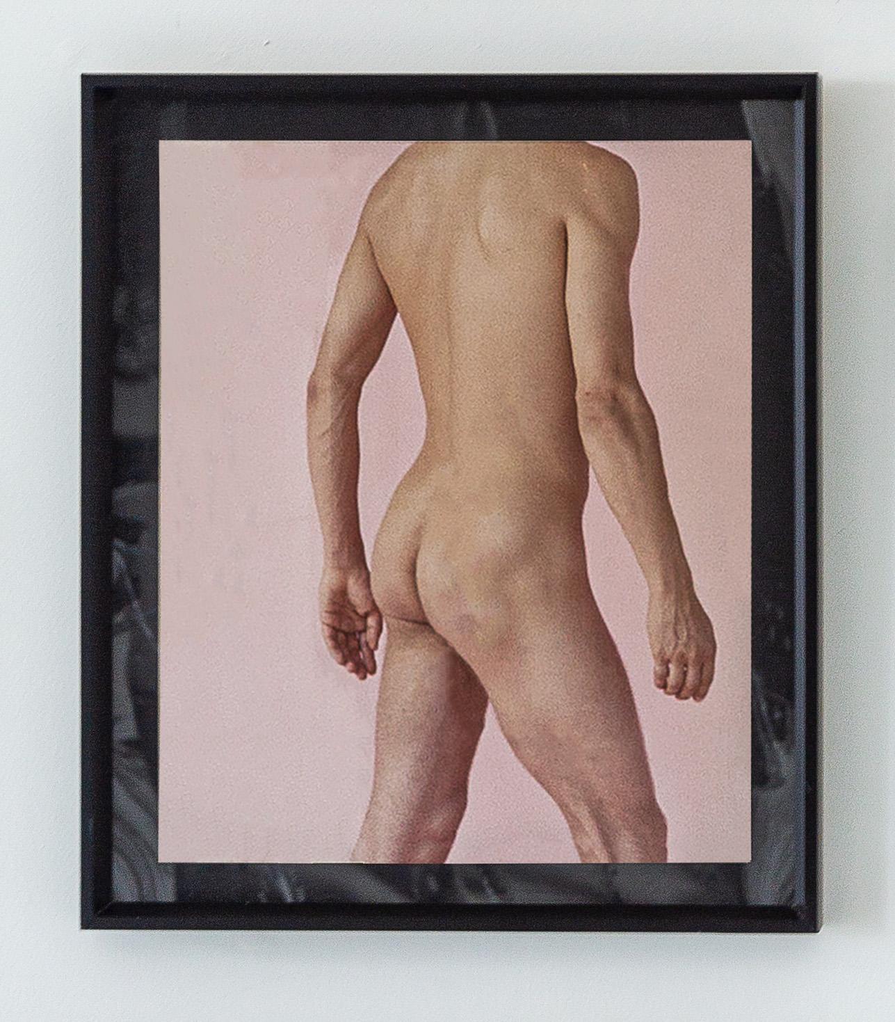 Michael James O’Brien Figurative Photograph - Kouros .04, Back Pink. Framed. Nude Photograph Limited Edition