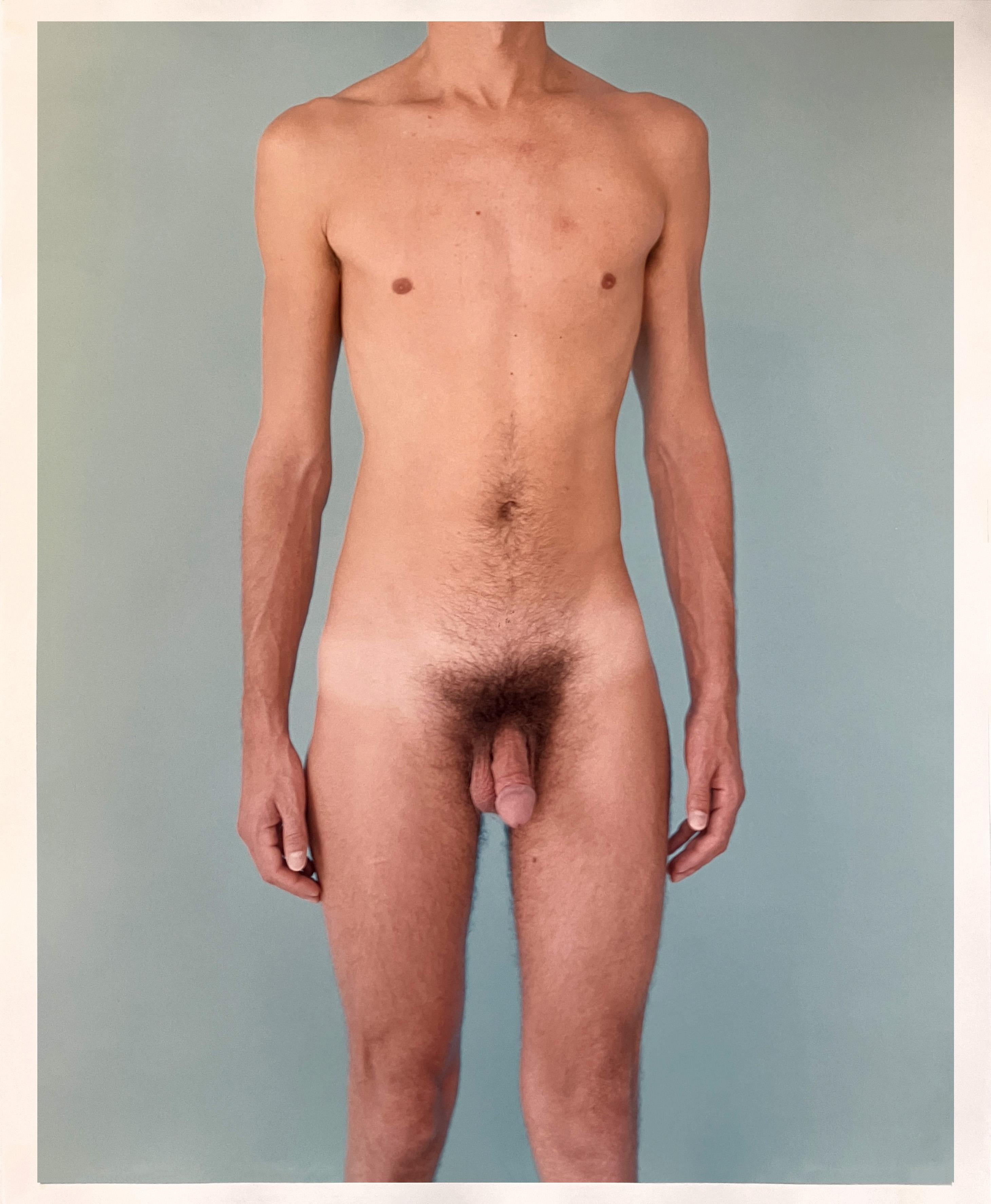 Michael James O’Brien Color Photograph - Kouros Blue. Nude Photograph Limited Edition 