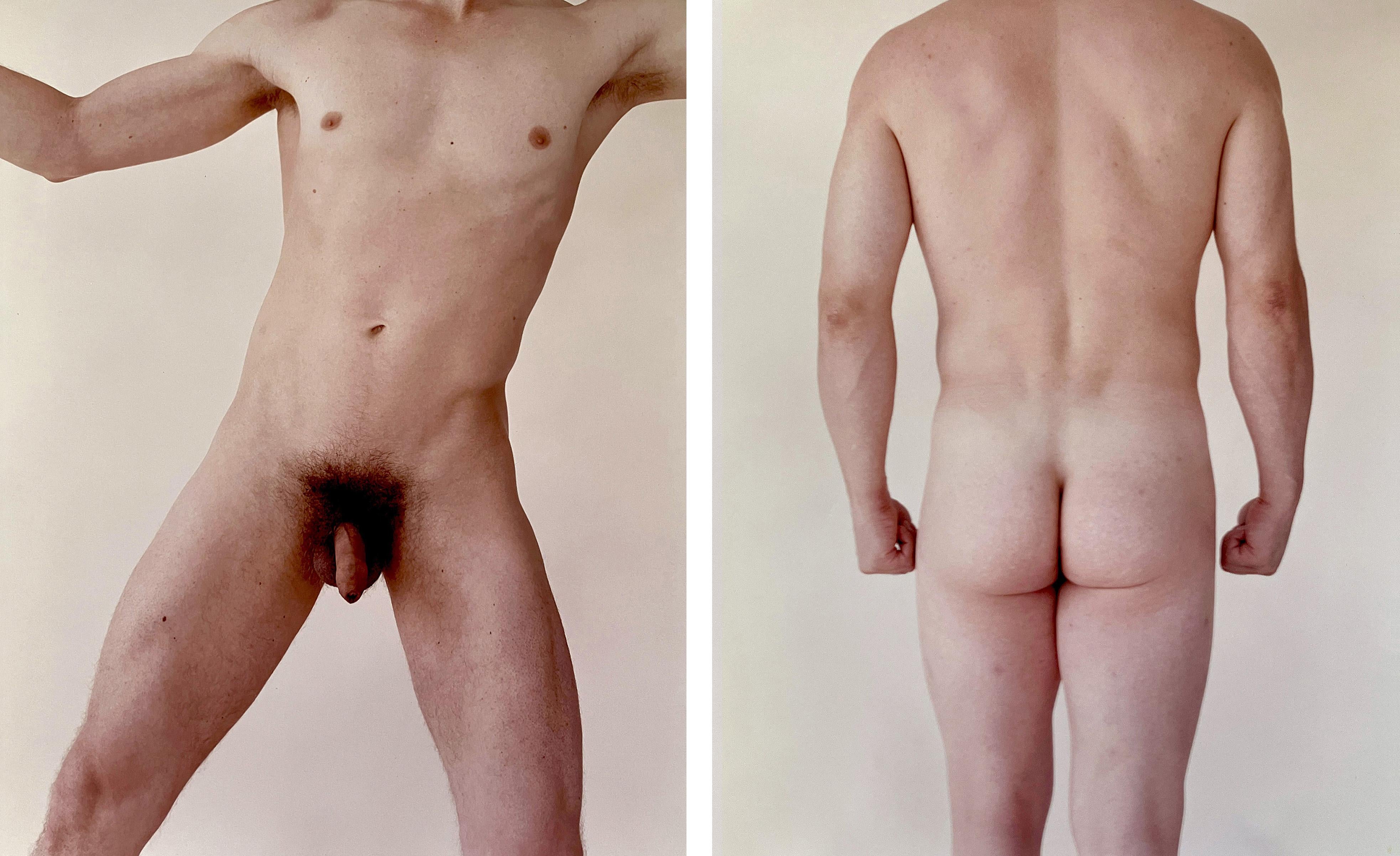 Kouros Pale and Back Diptych. Nude Photograph Limited Edition