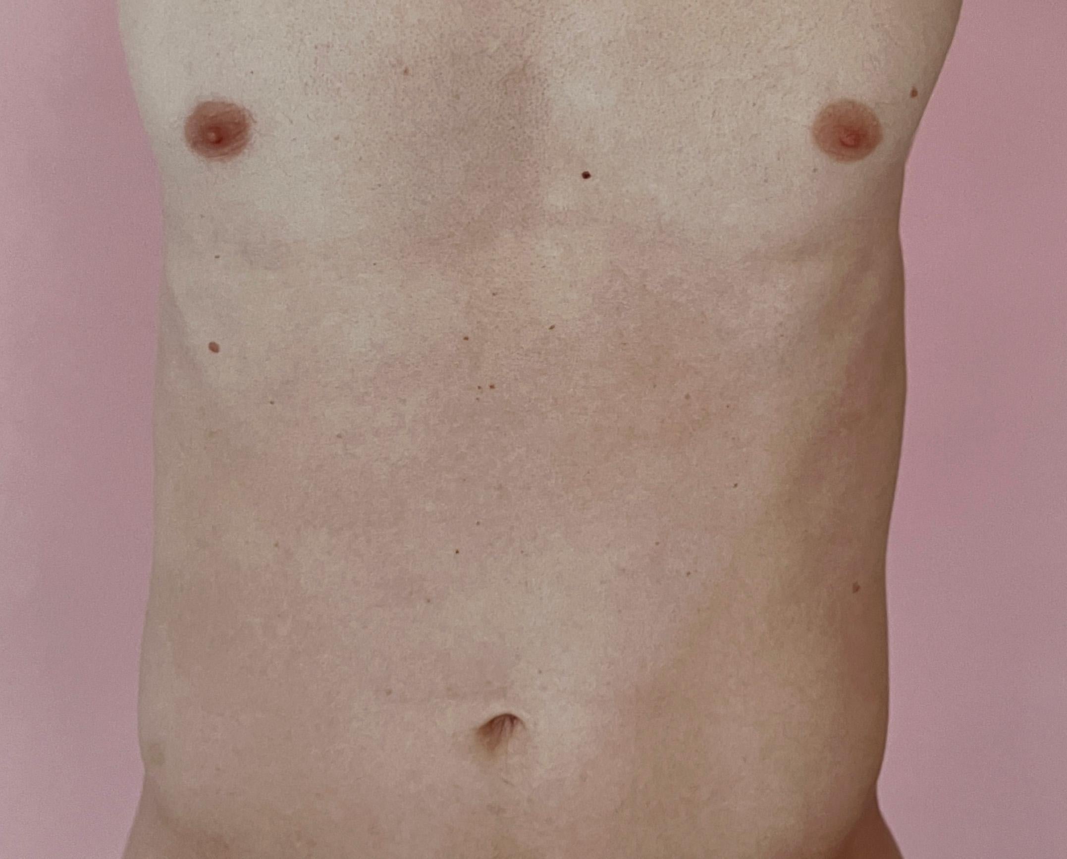 Kouros Torso rose et pâle, Diptyque. Photographie de nu. Édition limitée en vente 5