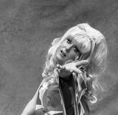 Lady Bunny, Wigstock, NYC, Girlfriend Series.  Black and White Portrait Photo