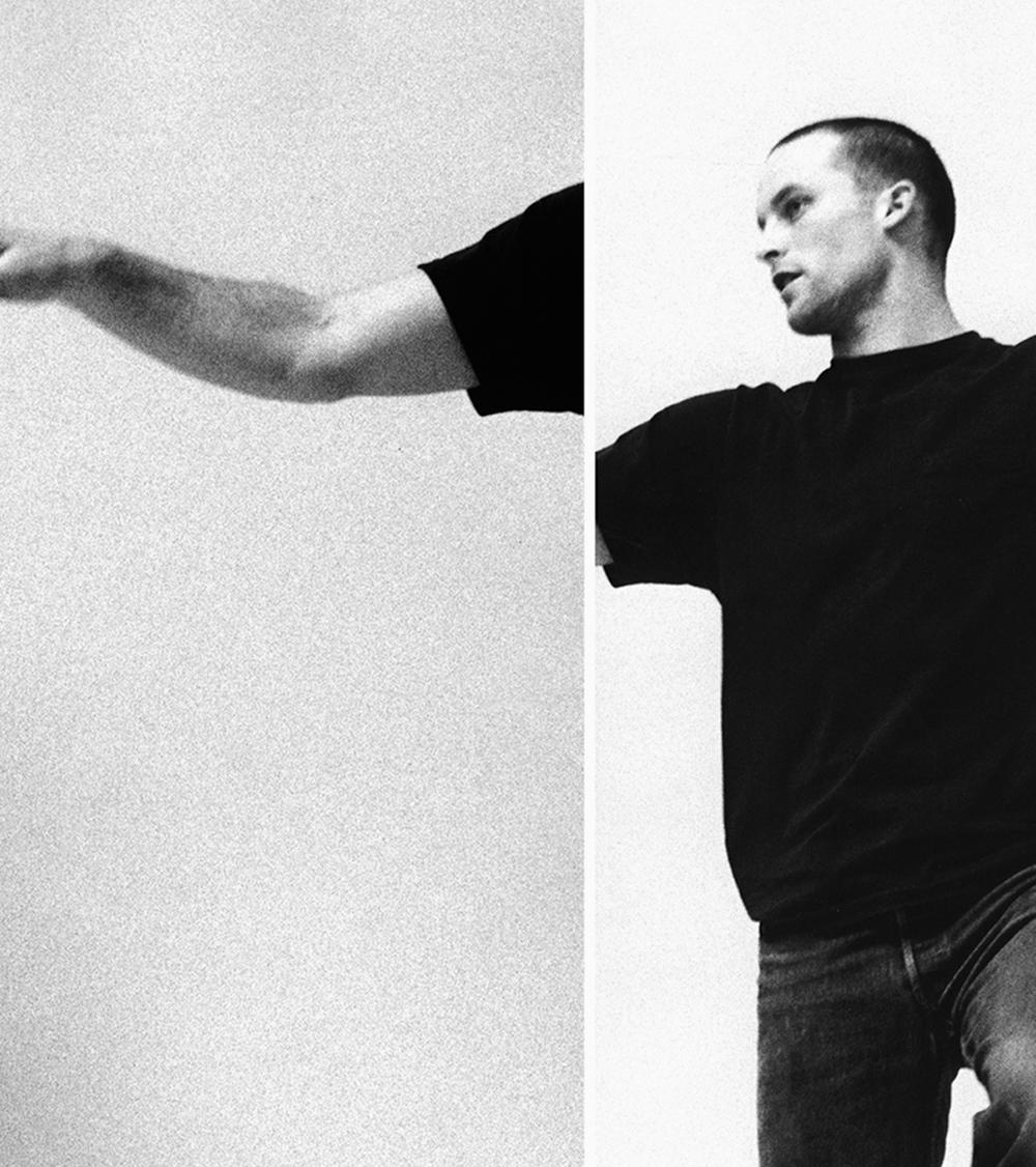 Matthew Barney rehearsing Drawing Restraint 7, NYC. Diptych. B&W Photograph. For Sale 1