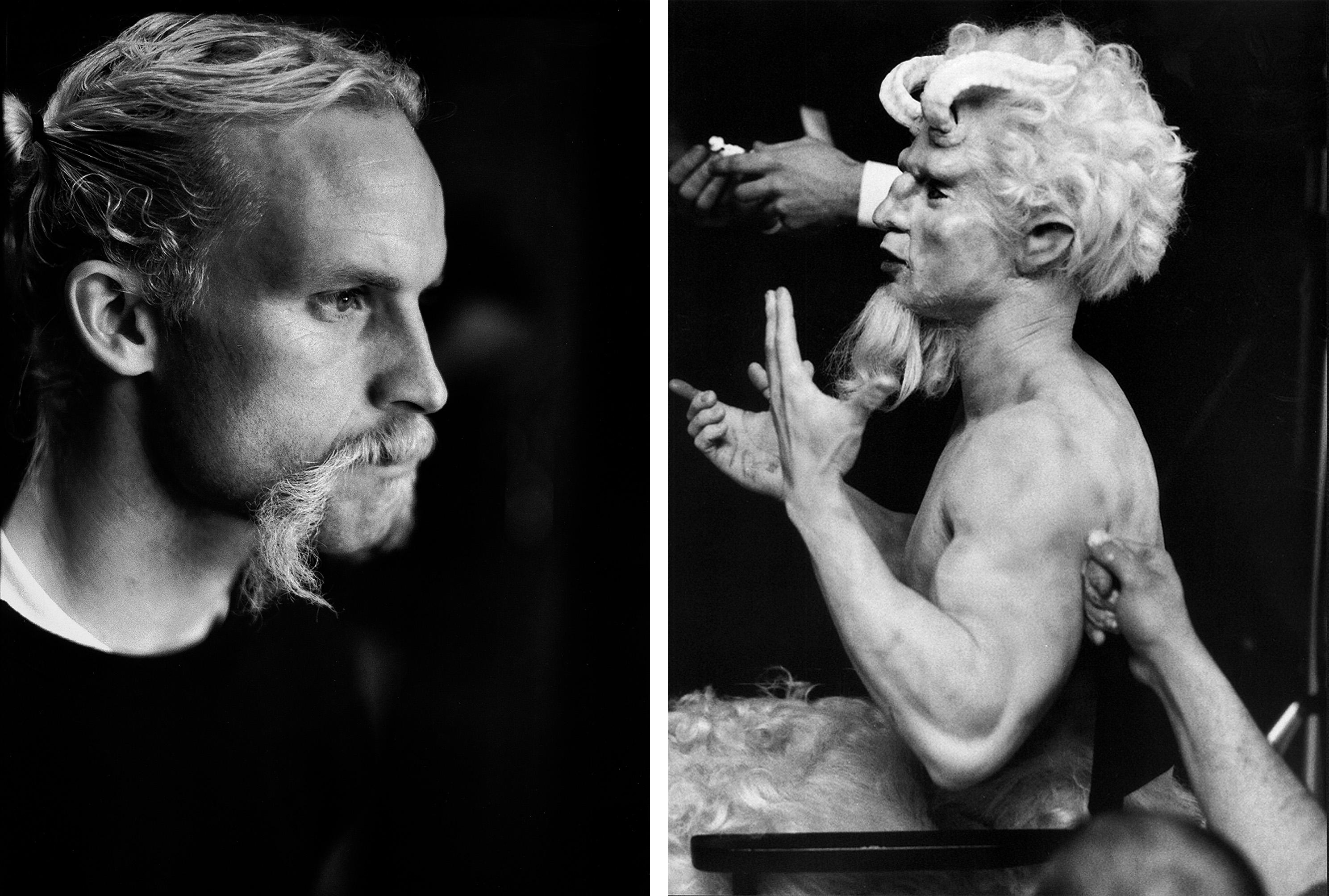 Black and White Photograph di Michael James O’Brien - Matthew Barney, Isle of You e Satyr, Drawing Restraint 7, Matthew Barney
