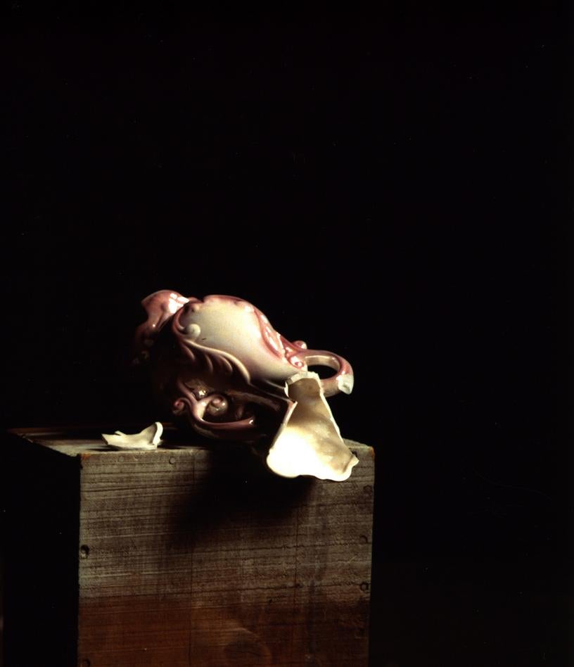 Still life with a Broken Vase, n.d. Limited edition color photograph - Black Still-Life Photograph by Michael James O’Brien
