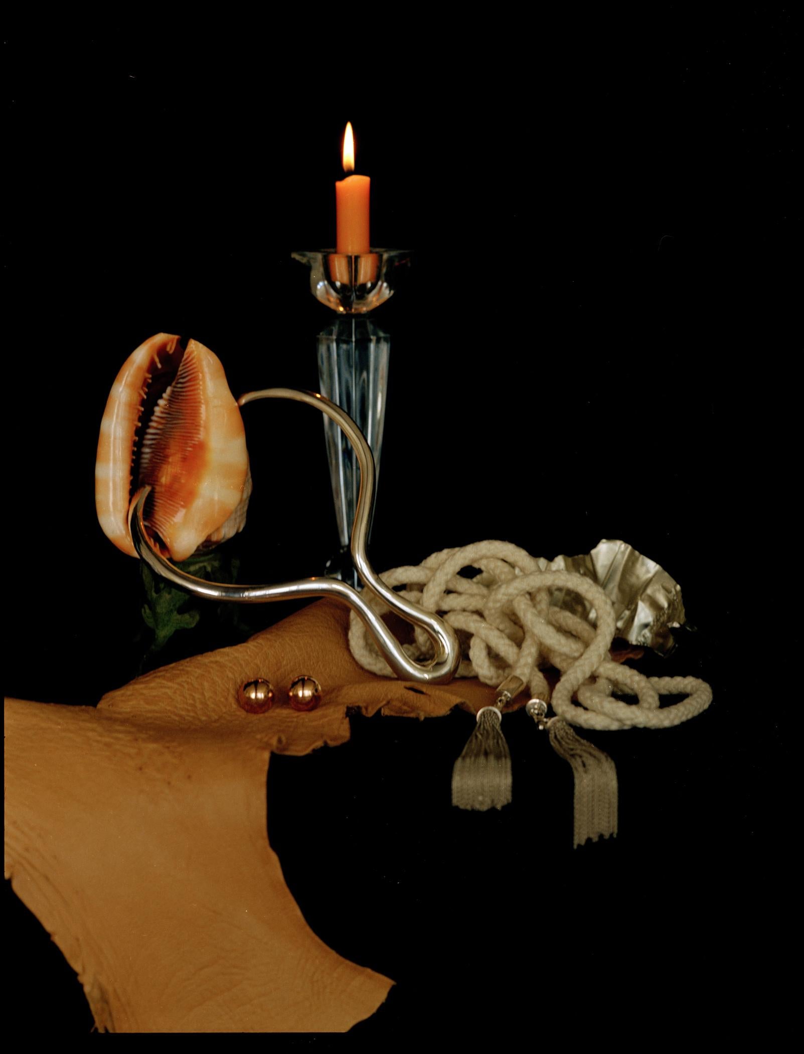 Michael James O’Brien Color Photograph - Still Life with a Shell and a Rope, Paris. Limited edition color photo