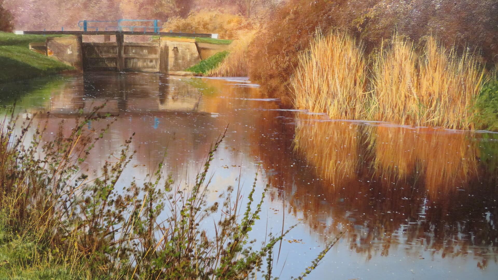 Michael James Smith (1976-) FINA PINTURA ORIGINAL AL ÓLEO realista Chelmer Essex - Painting de Michael James smith
