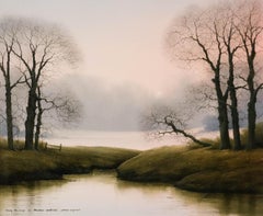 Michael John Hill (b.1956) - Framed 1994 Oil, Frosty Morning