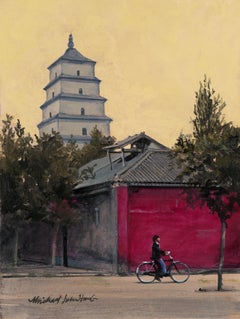 Xi'an Modern Acrylic painting on panel. framed and signed