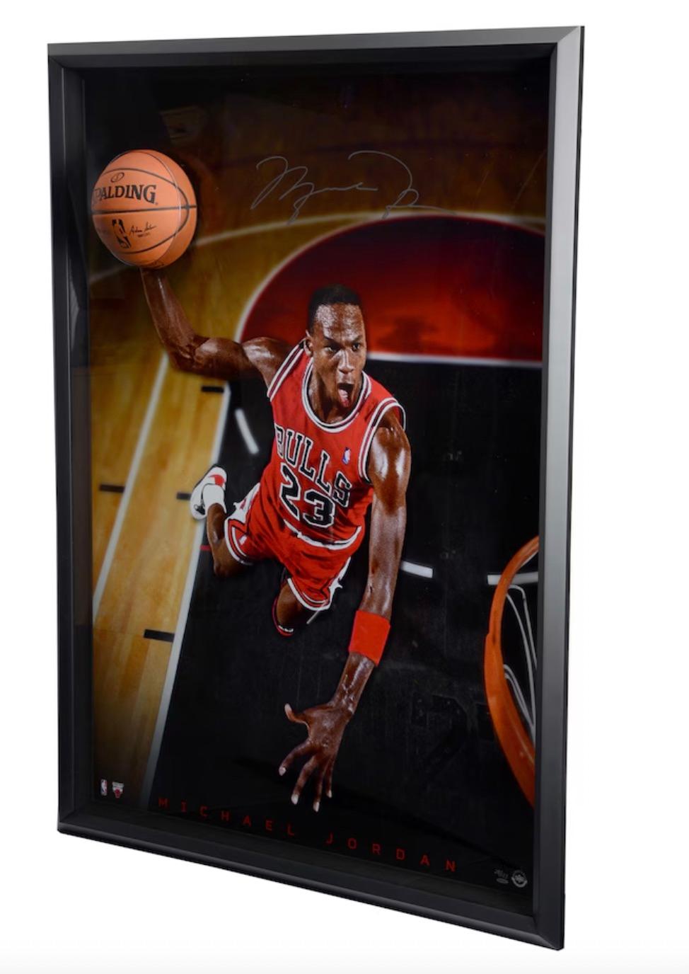 An exceptionally rare and visually striking centerpiece, this Michael Jordan “Cleared for Departure” display is one of only 123 ever produced worldwide by Upper Deck Authenticated (UDA) — the exclusive autograph partner of Jordan and the gold