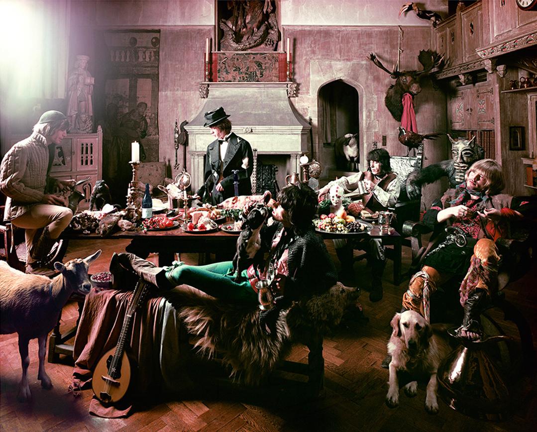The Rolling Stones „Mick Feeding Goat“ Beggars Banquet von Michael Joseph, gerahmt im Angebot 1