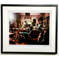 The Rolling Stones "Mick alimentando a la cabra" Beggars Banquet por Michael Joseph enmarcado