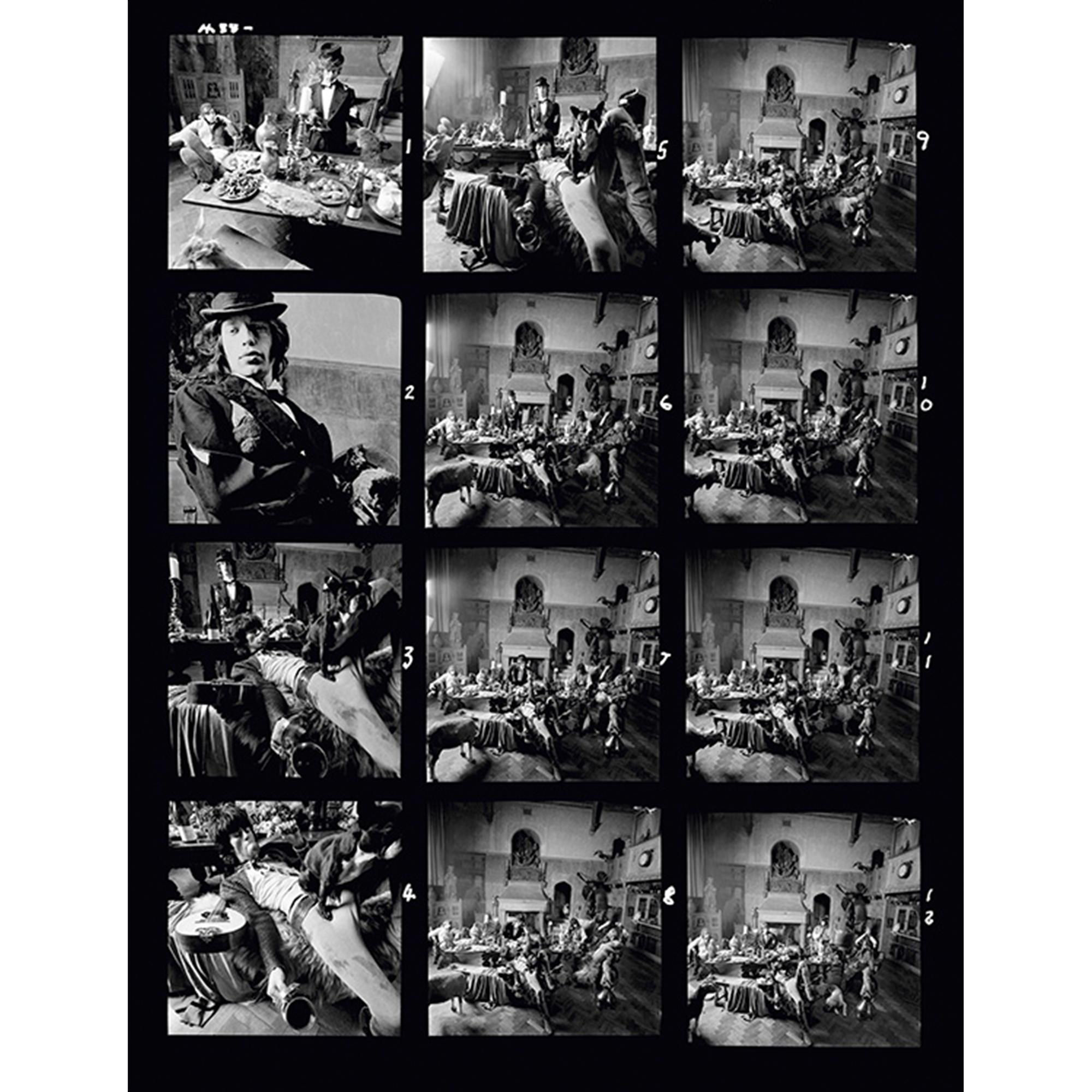 Color Photograph di Michael Joseph - The Rolling Stones "Sarum Chase Contact Sheet" Beggars Banquet