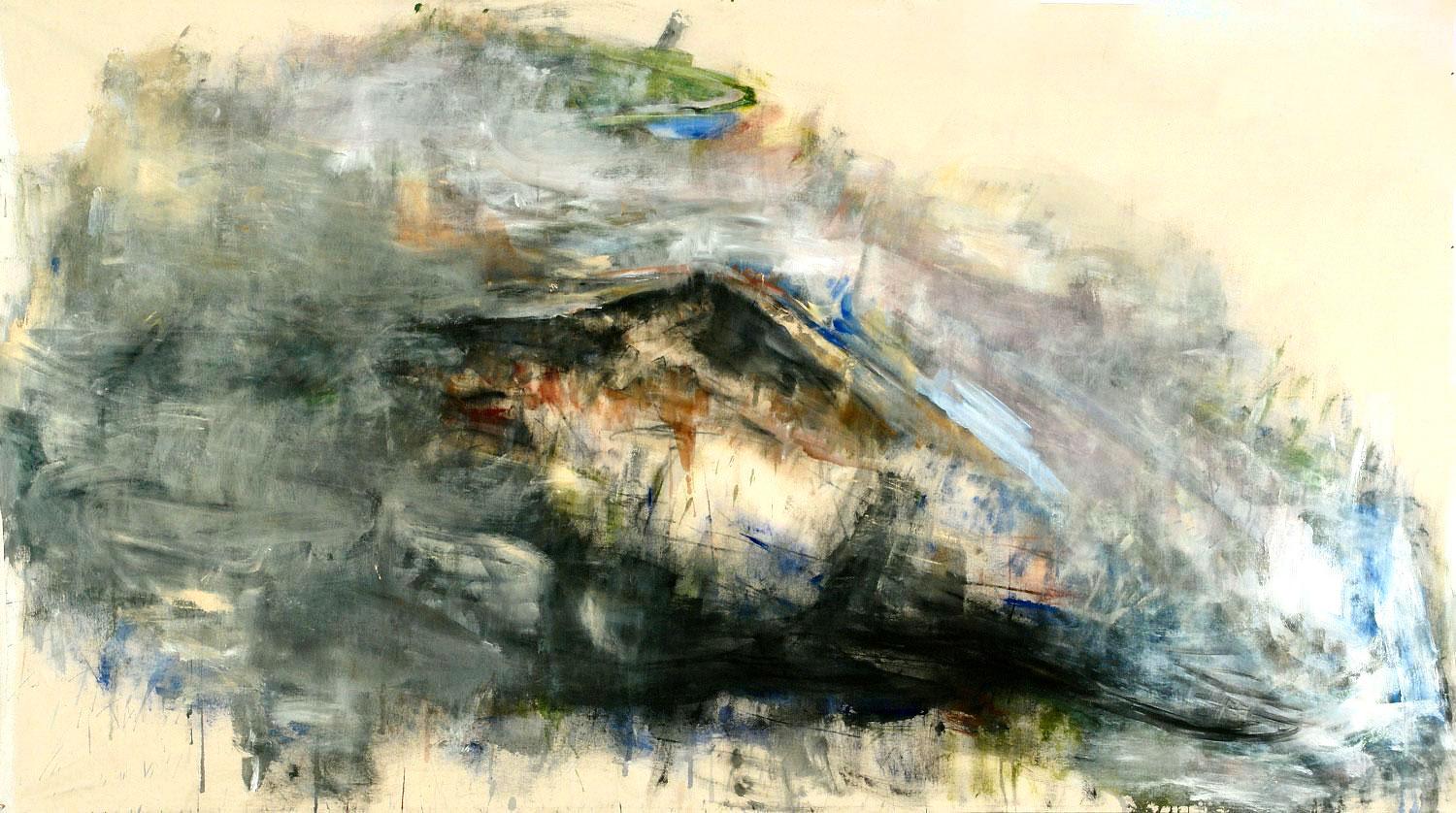 Landscape Painting Michael K Paxton - Petit île n°1