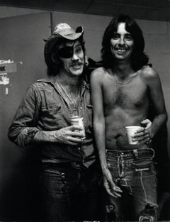 Alice Cooper Posed with Ray Sawyer of Dr. Hook Vintage Original Photograph