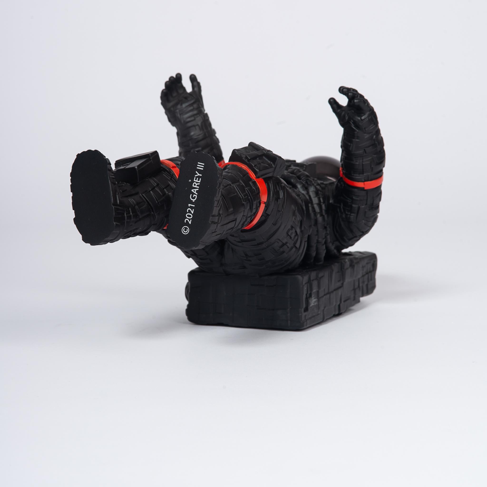 CERNAN (Black) - Contemporary Sculpture by Michael Kagan