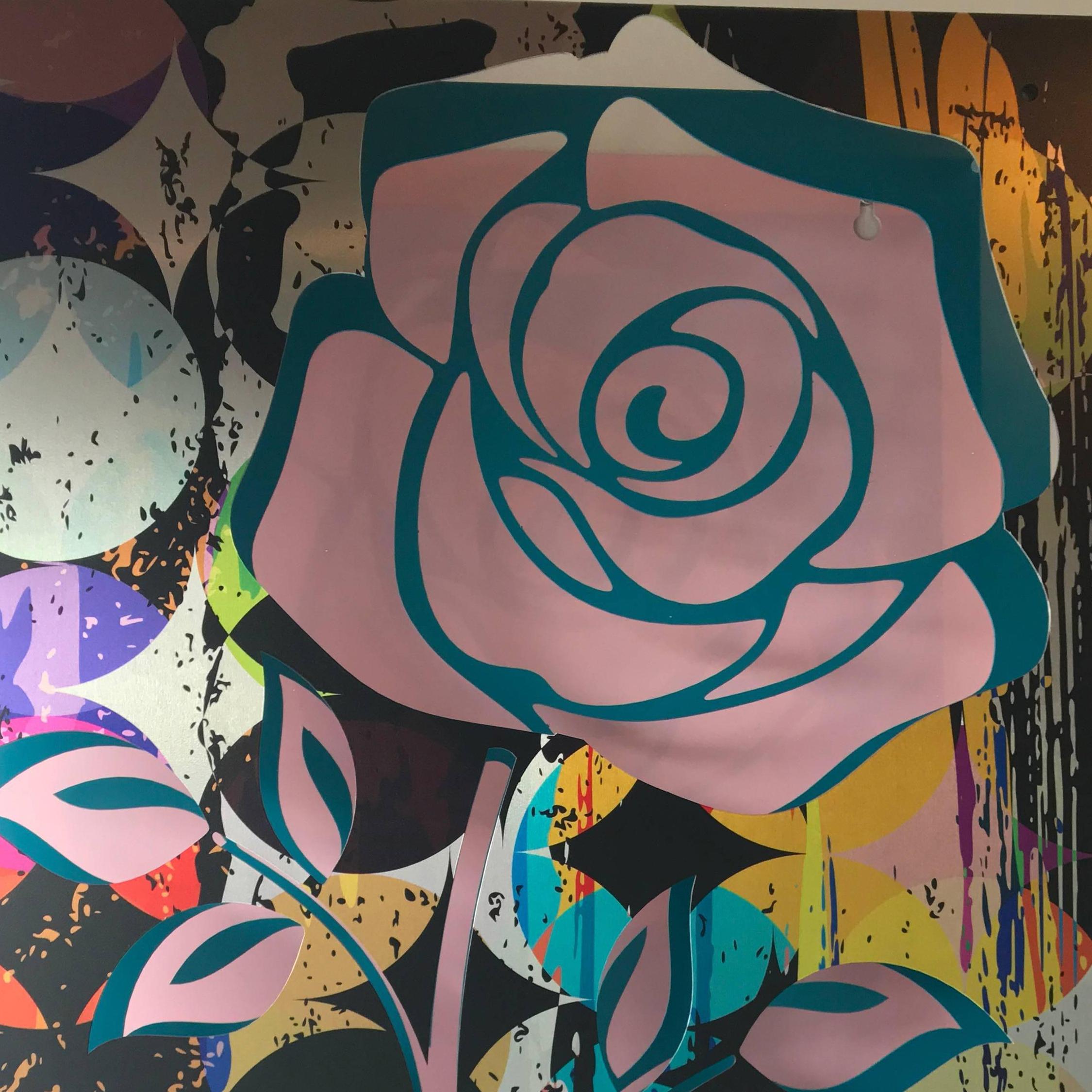 Crush - Rose auf Rosa (Abstrakt), Sculpture, von Michael Kalish