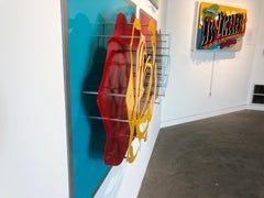 Rose: Yellow on Blue