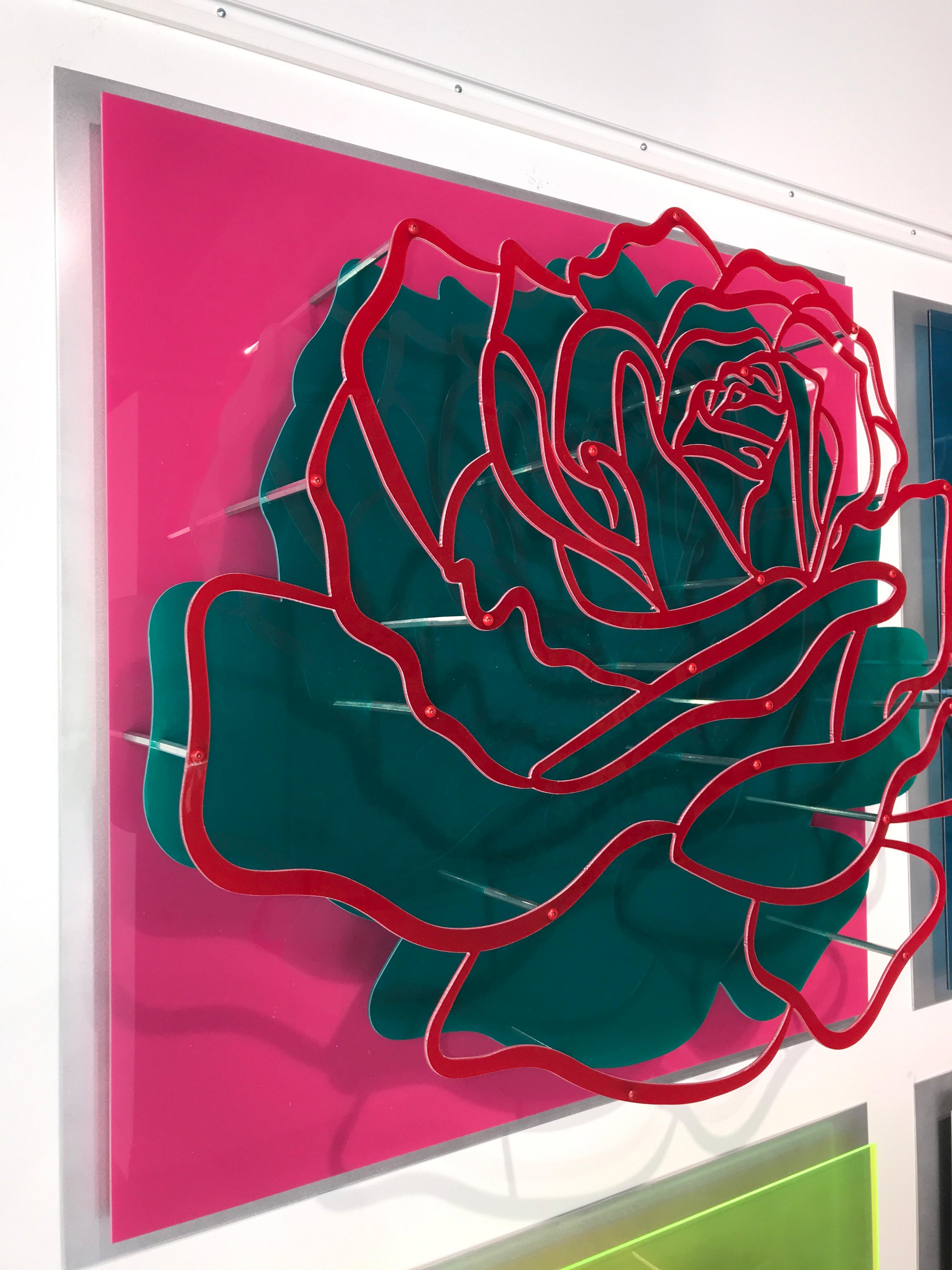 Sechs Rosen – Wandskulptur  2