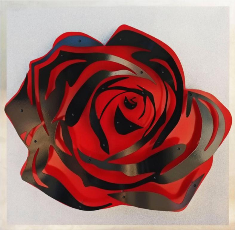 Six Roses - Pop Art Painting by Michael Kalish