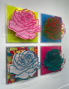 Four Roses - Wall Sculpture