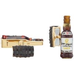 Gemelos Whisky Michael Kanners con gema tallada