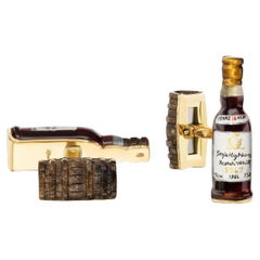Michael Kanners Carved Gemstone Whisky Cufflinks