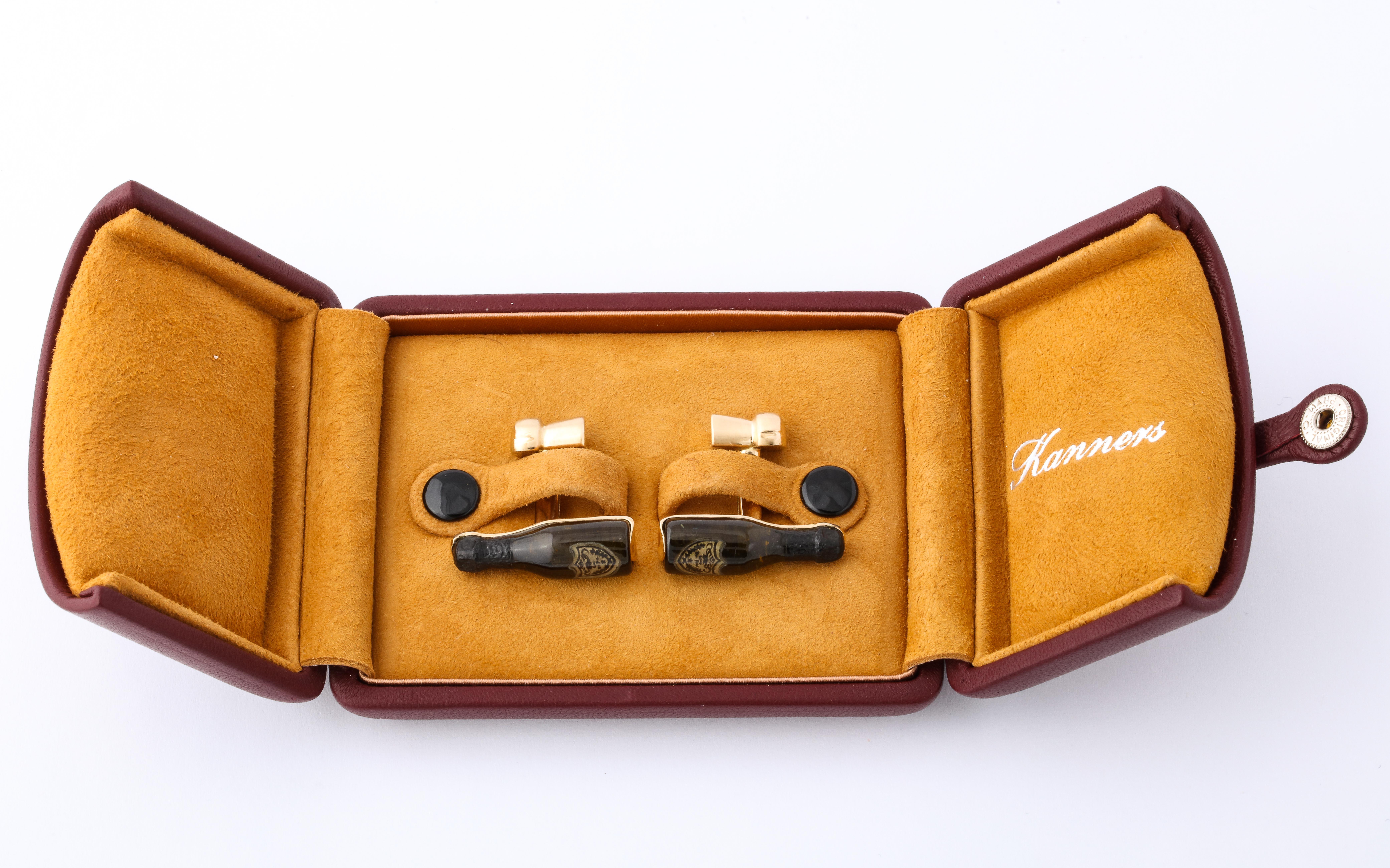 Michael Kanners Champagne Cufflinks For Sale 2