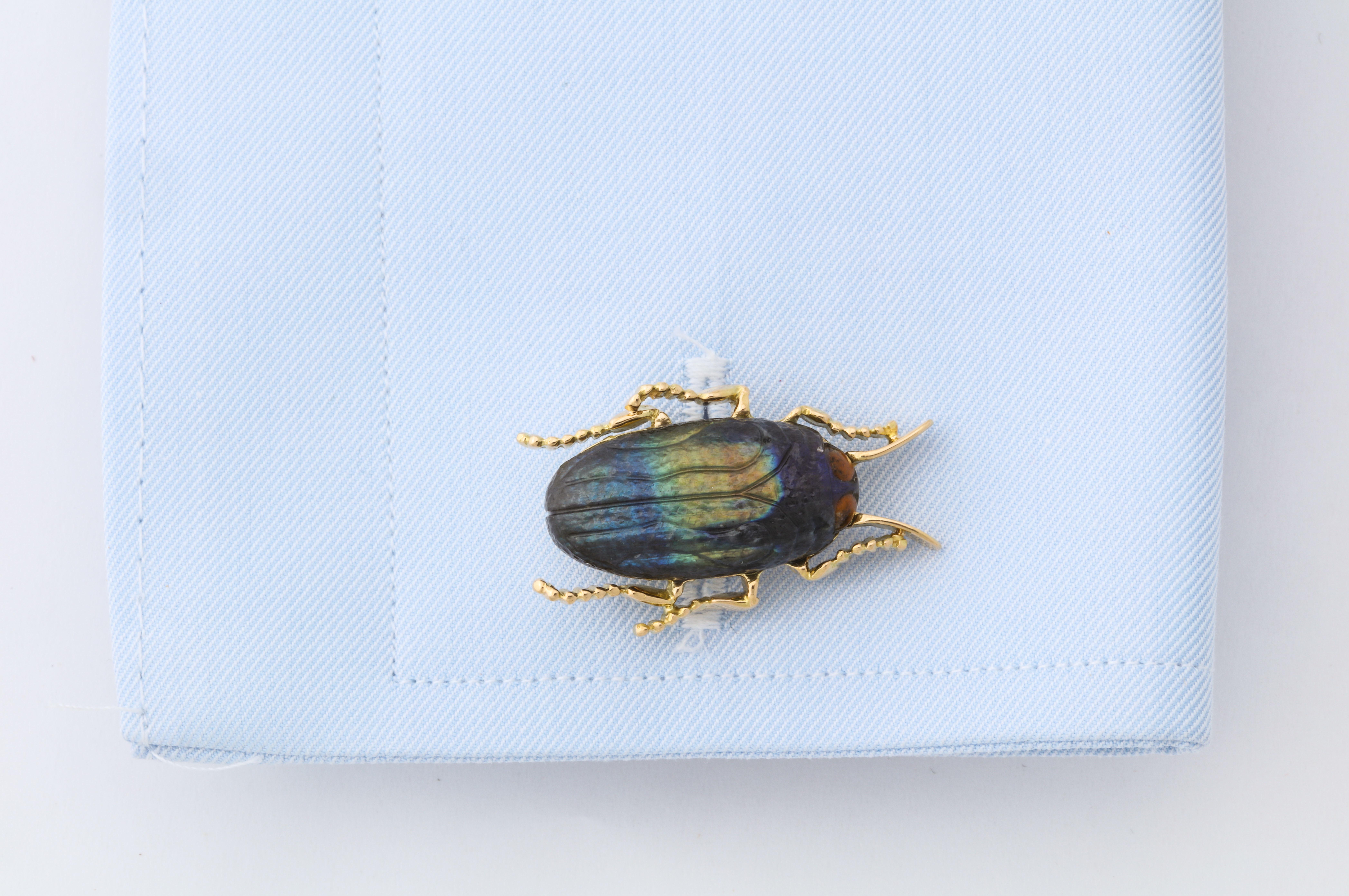 scarab beetle cufflinks