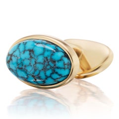 Michael Kanners Kingman Turquoise Cufflinks