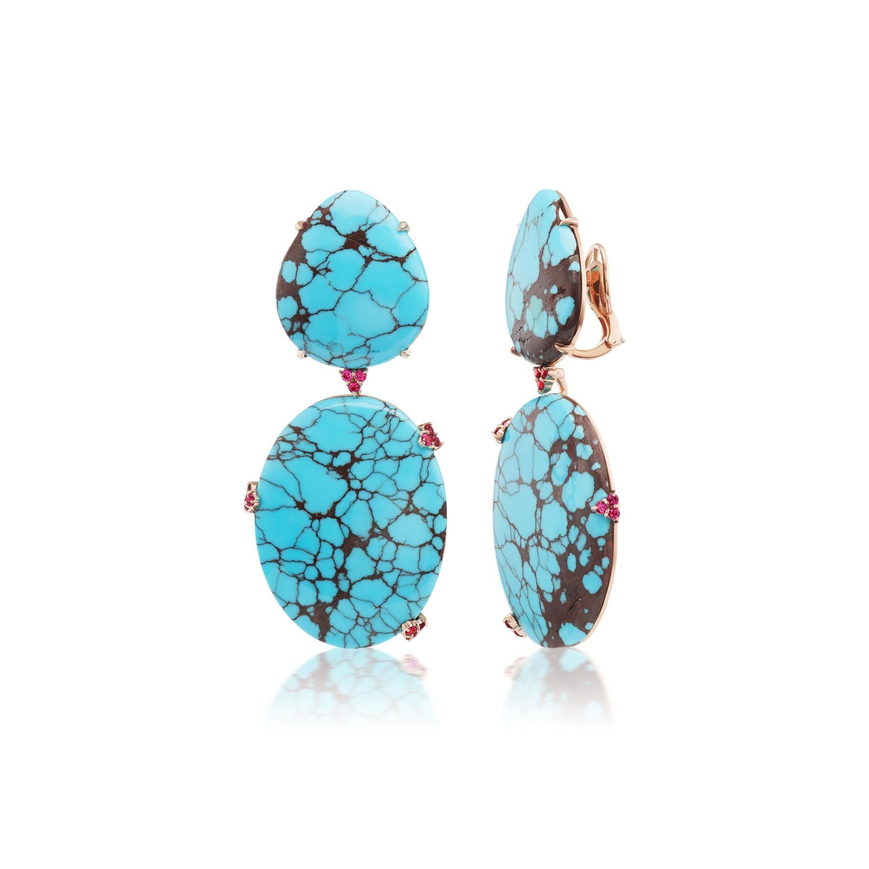 The use of turquoise in jewelry dates back thousands of years to the Egyptian Pharaohs, and through history it was prized by the Aztecs, the ancient Romans and Native Americans.  The coveted blue material forms along with other minerals within what