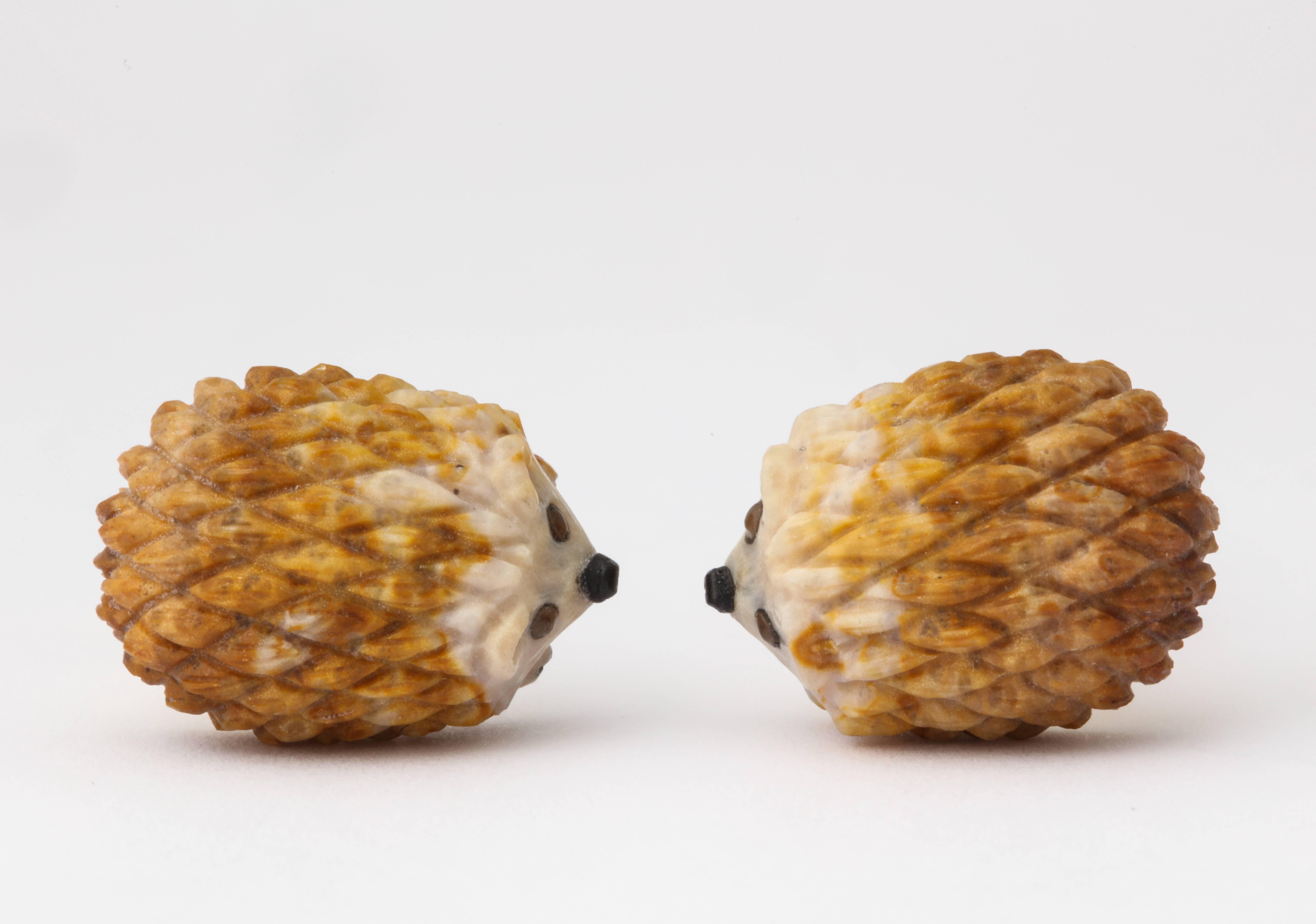 Michael Kanners One of a Kind Hedgehog Cufflinks In New Condition In Bal Harbour, FL