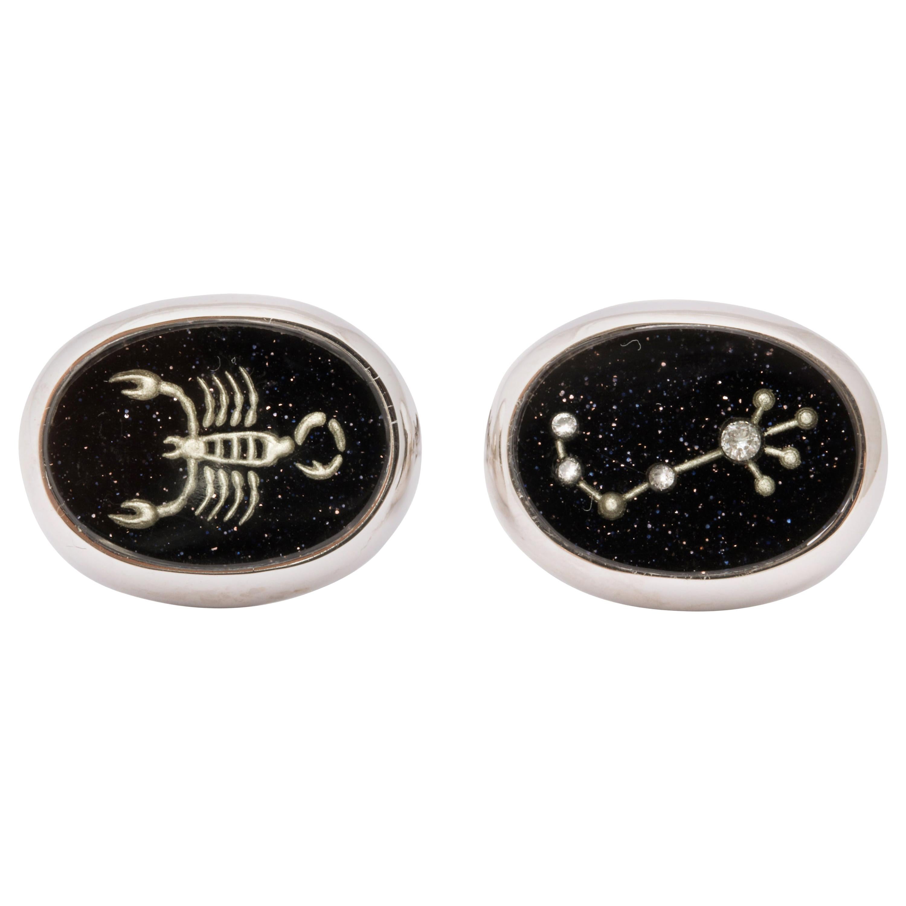 Michael Kanners Scorpio Zodiac Cufflinks