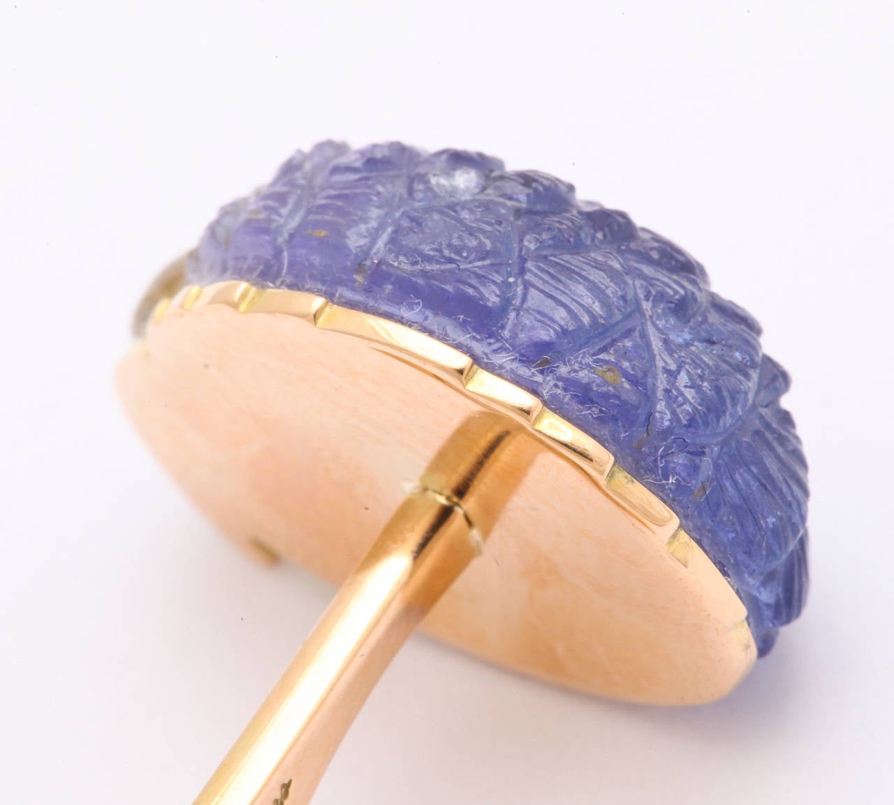 Michael Kanners Tanzanite and Tourmaline Parrot Cufflinks 2