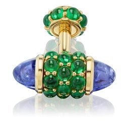 Michael Kanners Tanzanite and Tsavorite Garnet Cufflinks