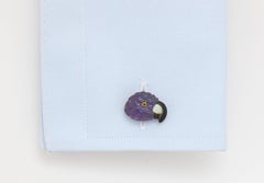 Michael Kanners Tanzanite Parrot Cufflinks