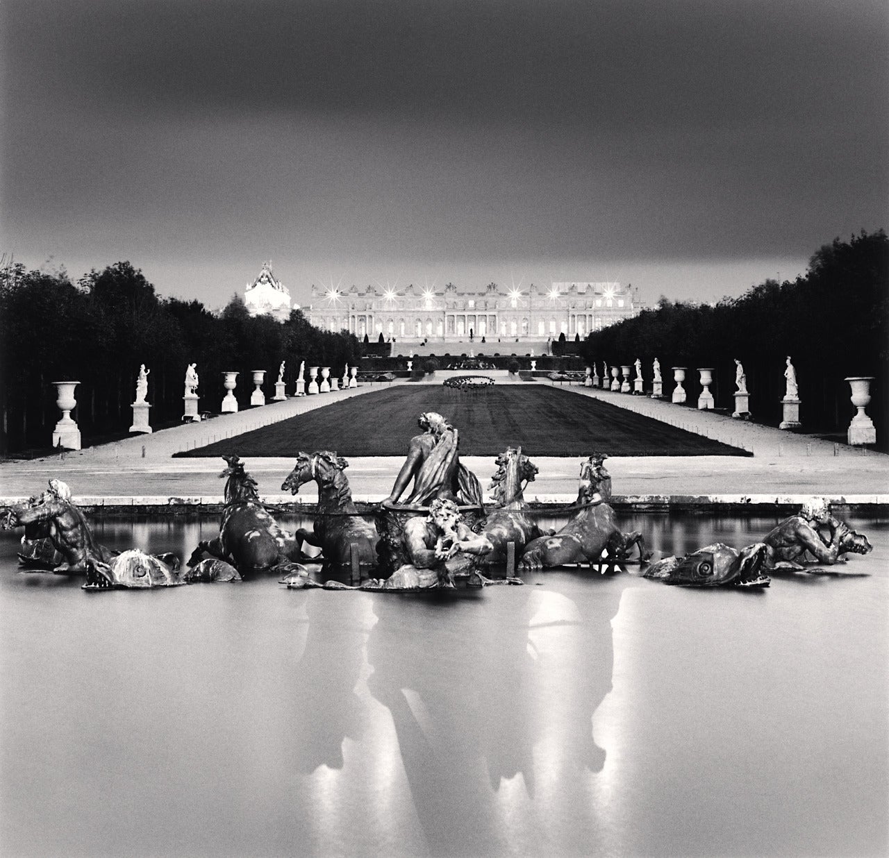 Michael Kenna Landscape Photograph - Chariot of Apollo, Study 4, Versailles, France