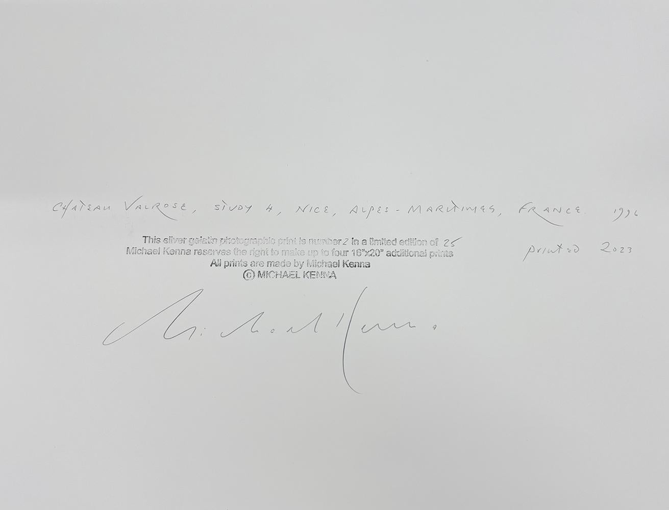 Chateau Valrose, Study 4, Nice, Alpes-Maritimes, France by Michael Kenna, 1996 For Sale 5