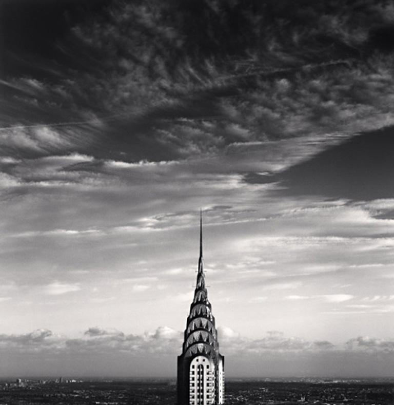 Michael Kenna Black and White Photograph - Chrysler Building, Study 3, New York, New York, USA