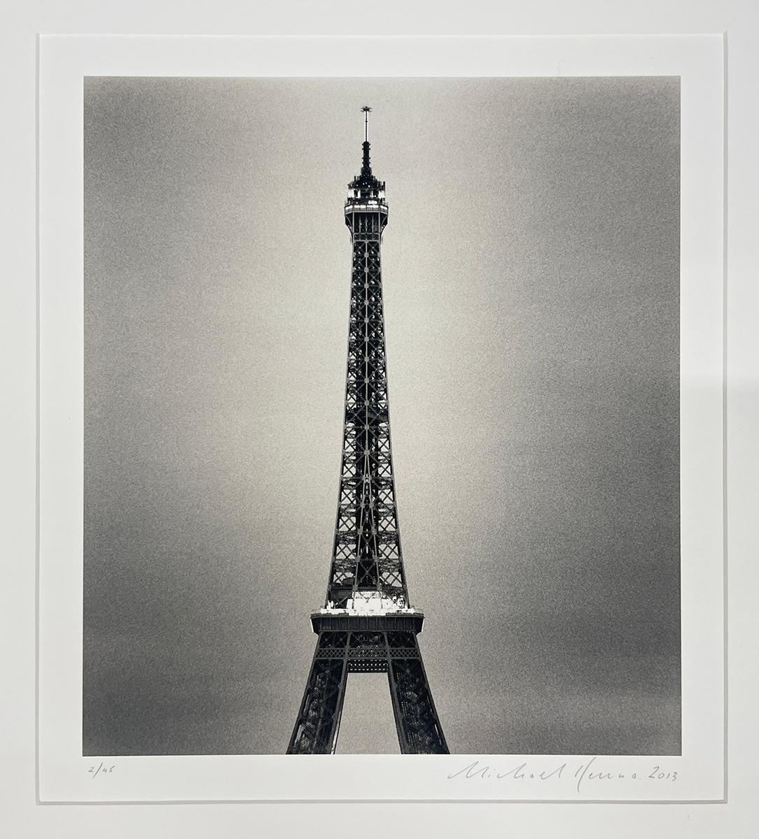 Eiffel Tower, Study 11, Paris, France - Black and White Photograph, Architecture - Gray Landscape Photograph by Michael Kenna