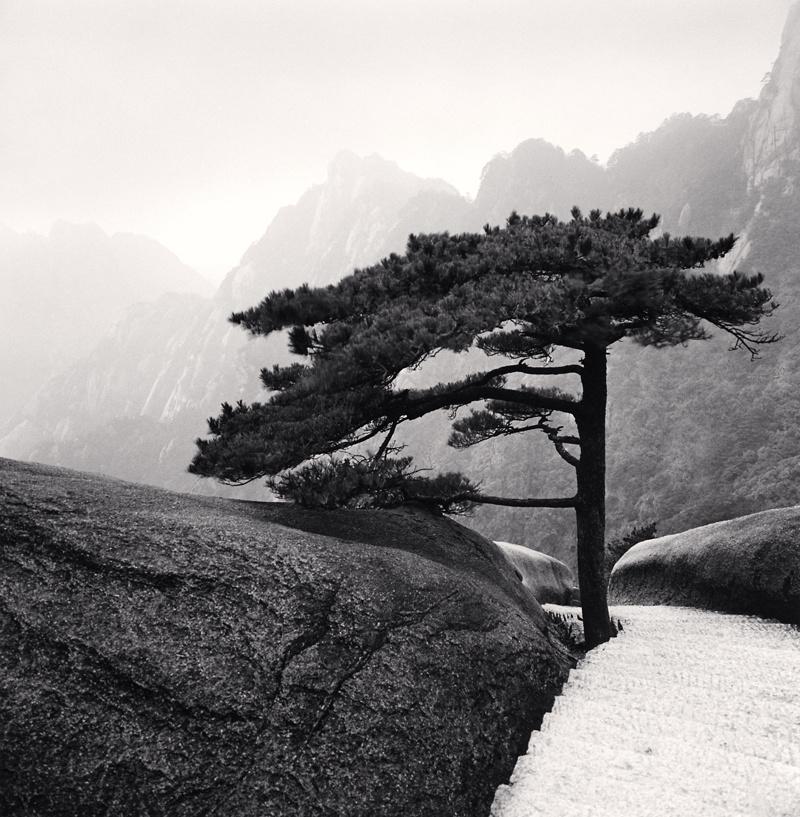 Michael Kenna Black and White Photograph - Huangshan Mountains, Study 18, Anhui, China, 2009 (Printed 2010)