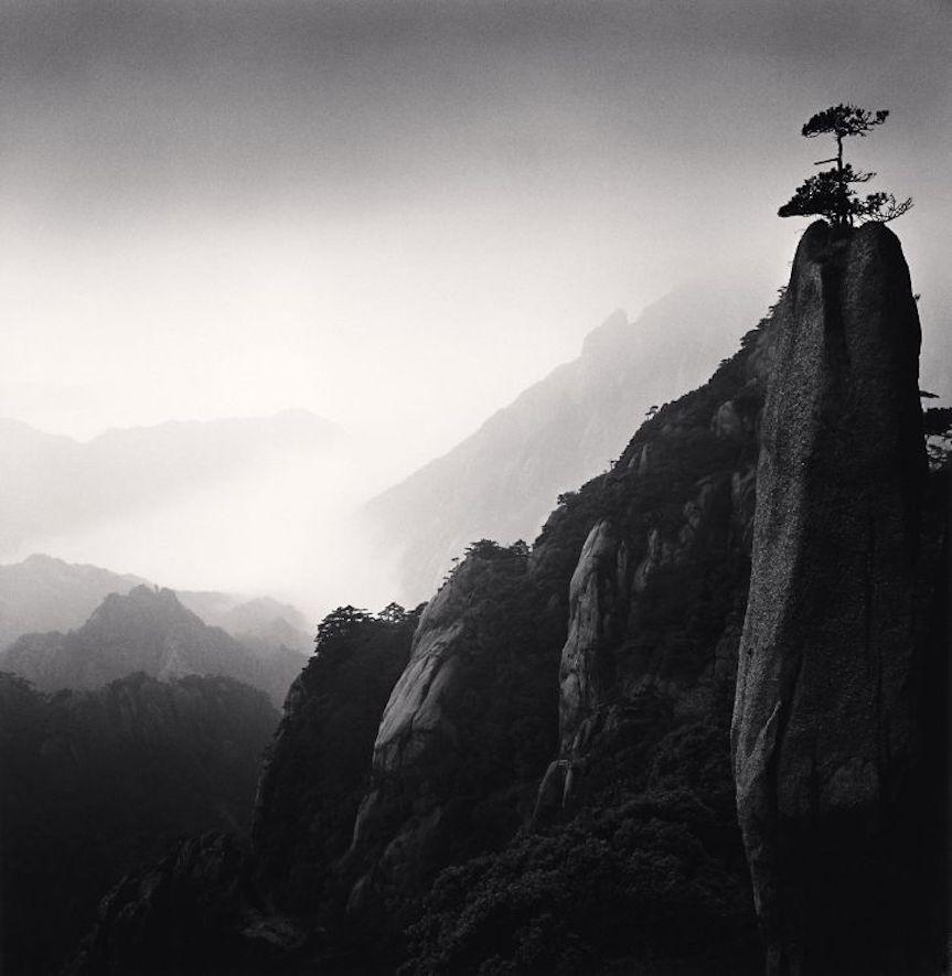 Michael Kenna Black and White Photograph - Huangshan Mountains, Study 25, Anhui, China