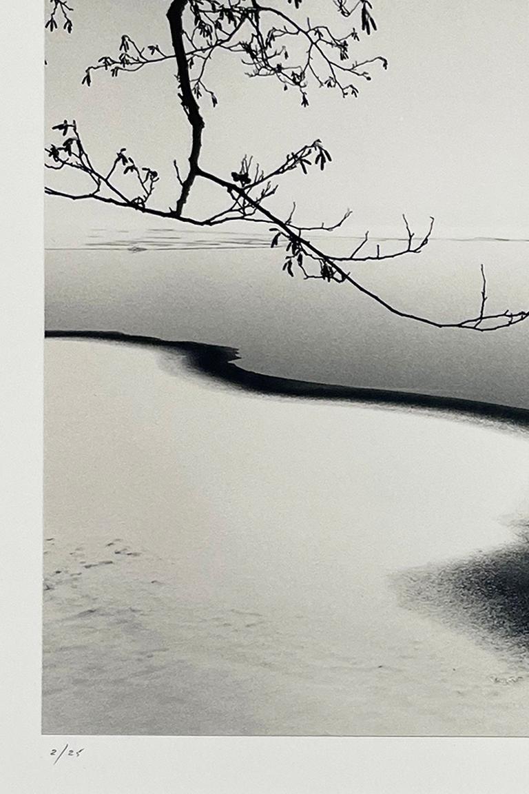 Hyomon, Study 1, Hokkaido, Japan - Gray Black and White Photograph by Michael Kenna