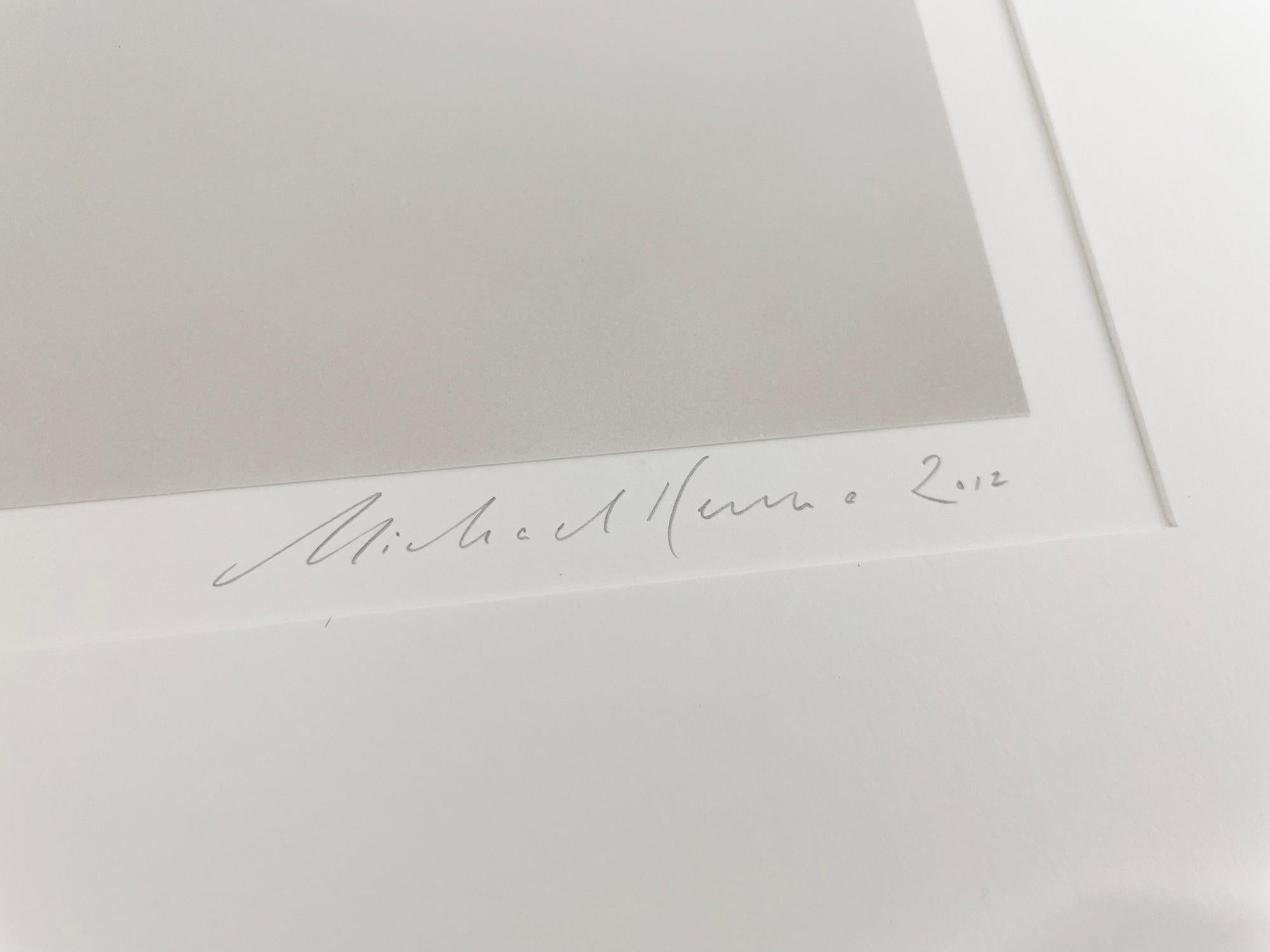 Reihe von Bäumen, Biei, Hokkaido, Japan, von Michael Kenna, 2012 im Angebot 3