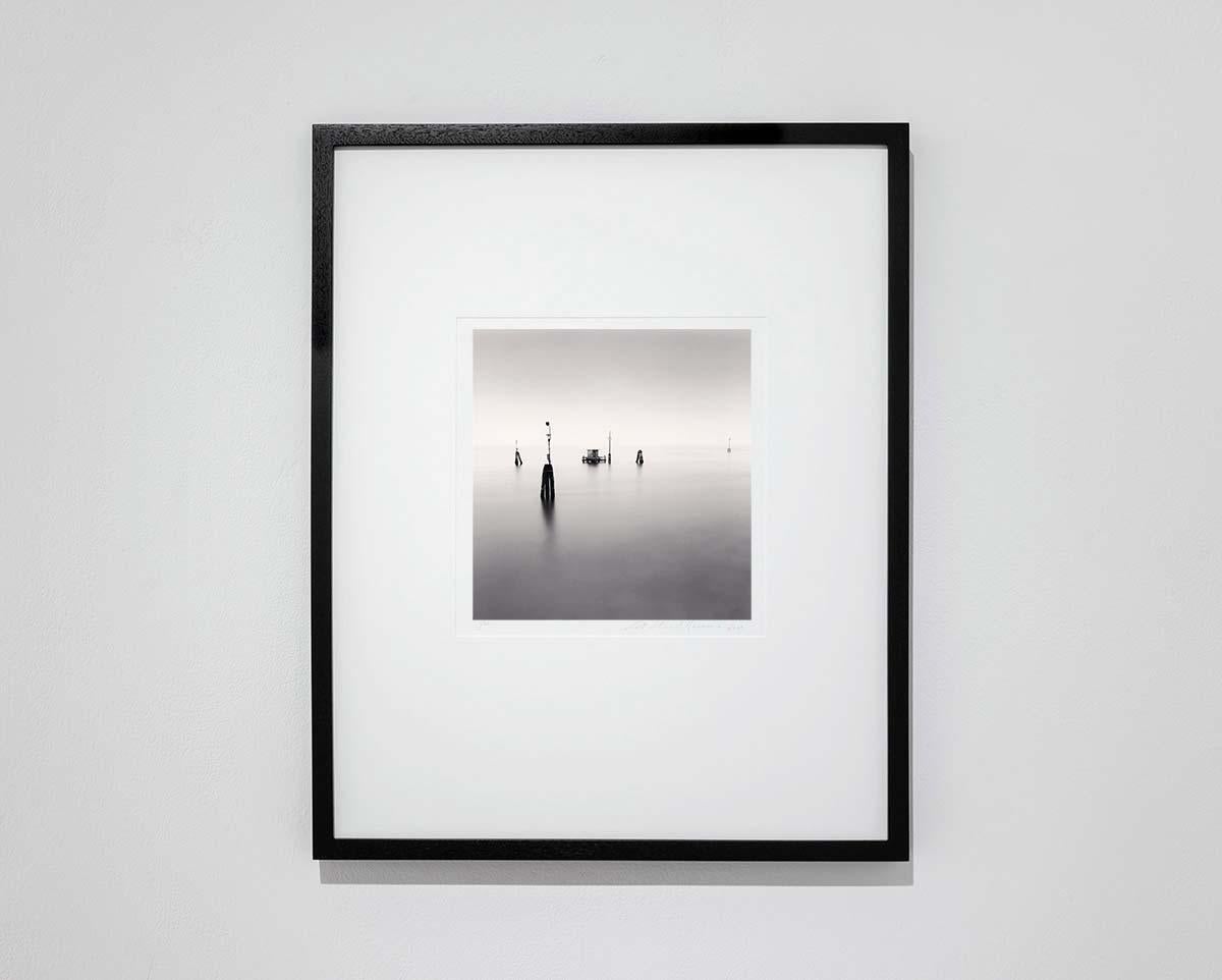Navigation Markers, Study 2, Venice, Italy - Photograph by Michael Kenna