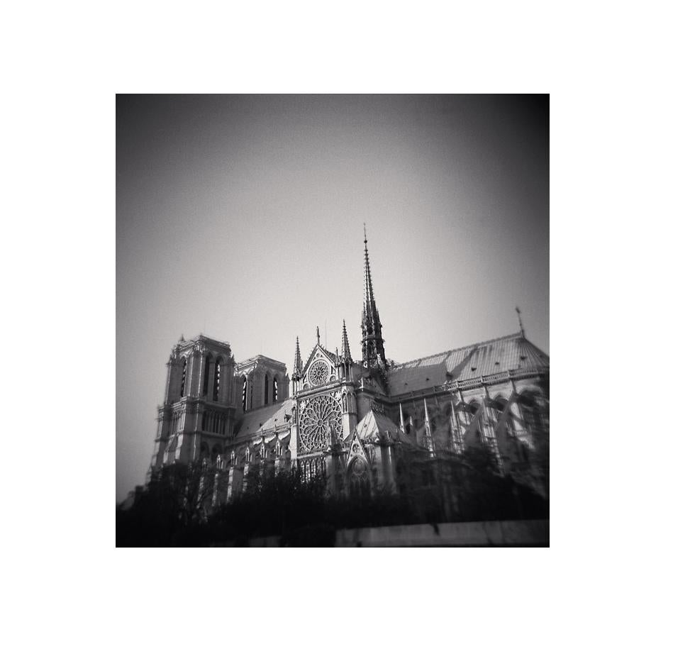 Michael Kenna Landscape Photograph - Notre Dame, Study 13, Paris, France